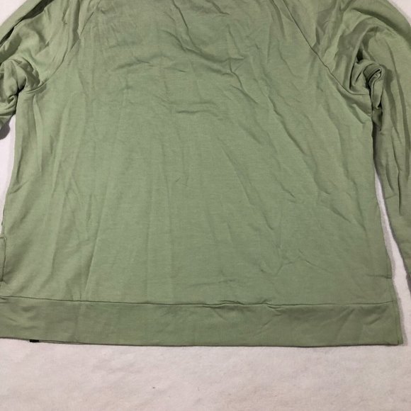 NEW Peach Womens XL Shafer Hoodie Top Bamboo UV P1481 Green NWT $89 - Picture 8 of 11